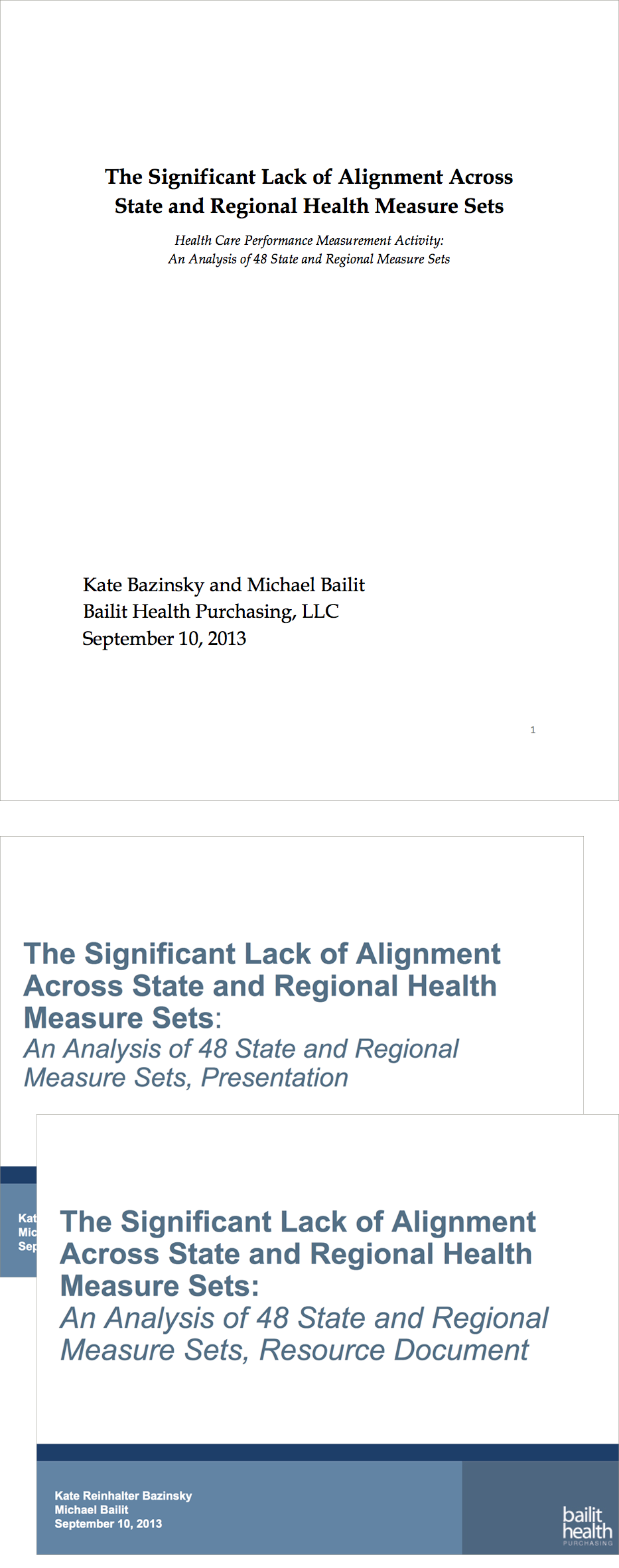 Research: Alignment of Existing Measure Sets